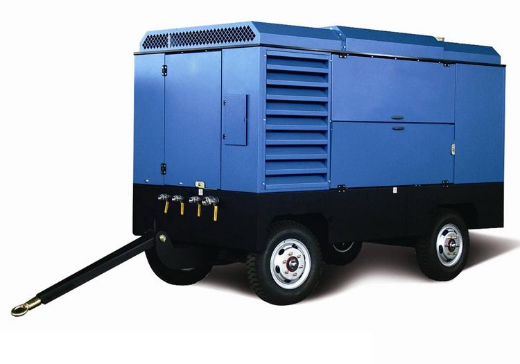 Diesel mobile screw air compressor